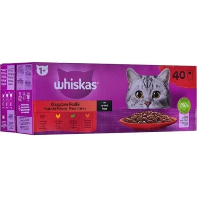 Image de Nourriture humide pour chat WHISKAS Sélection classique en sauce 40 x 85 g Adulte Moins de 1 kg