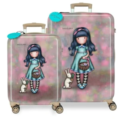 Image de Joumma Gorjuss The Hunt Jeu de valises Multicolores 55/67 cm Rigide ABS Fermeture TSA 97L 6,72 kg 4 Roues Doubles, Multicolore, Talla única,