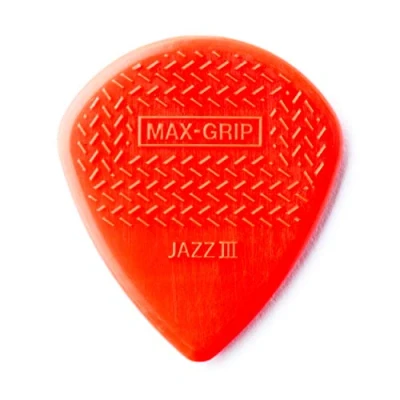 Image de Dunlop 471P3N Médiators Max Grip Jazz III nylon sachet de 6