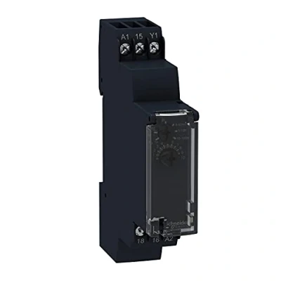 Image de Schneider Electric RE17RAMU Zelio Time RE17 relais tempo bifonction 1OF 24Vcc 24 à 240Vca