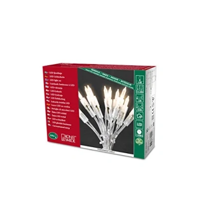 Image de Konstsmide 6304 500 Mini Guirlande 100 LED Multicolores Retro Design + Câble Vert 230 V