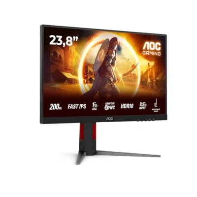 Image de Moniteur PC AOC 24G4HA Full HD 24 200 Hz HDR10 1ms IPS AdaptiveSync Haut Parleurs Intégrés Neuf