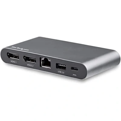 Image de StarTech.com Station d&#039;accueil USB Type C à double affichage DP 4K pour PC portable PD 3.0 100 W (DK30C2DAGPD)