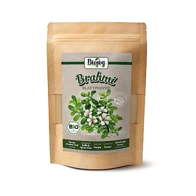 Image de Biojoy Poudre de Brahmi BIO (100 g), powder, sans additifs (Bacopa monnieri (L.) Wettst.)