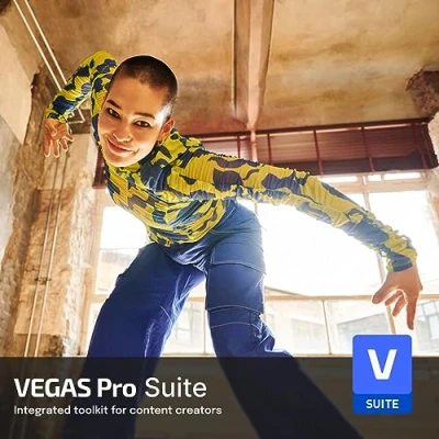 Image de VEGAS Pro Suite 21 Outils d&#039;édition vidéo et audio intégrés pour les créateurs de contenu logiciel découpe éditeur Windows 10/11 PC 1 licence