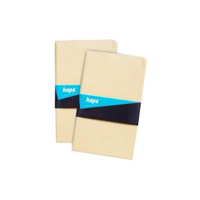 Image de Kaps Chiffon de Cirage Professionnel pour Chaussures (lot 2), Chiffons Polissage non Pelucheux 100% Coton Effet Miroir, sans Cuir et Synthétiques, Protection l&#039;UE