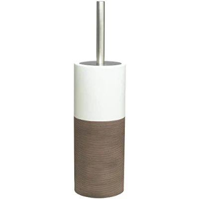 Image de Sealskin Doppio, Porte brosse WC porcelaine, Marron