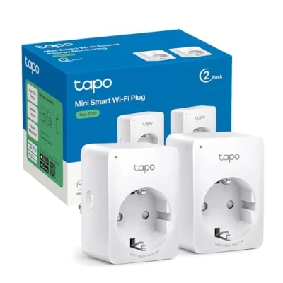 Image de Tapo Prise Connectée WiFi, Intelligente compatible avec Alexa et Google Home, 10A Type F, Contrôler le ventilateur, la cafetière, lampe à distance, aucun hub requis, P100(2 pack)