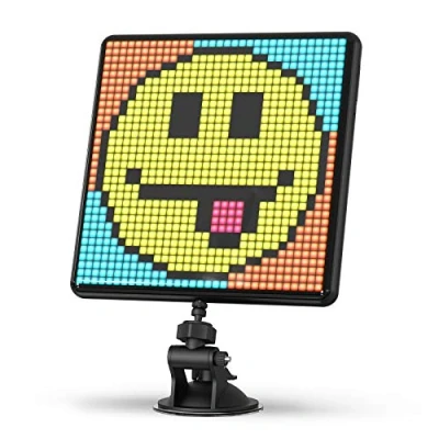 Image de Divoom Pixoo Max Cadre Photo numérique Polyvalent, Affichage LED programmable de Pixel Art 32 X 32, Accessoires Jeu, néon pour la décoration Chambre, enseigne fenêtre