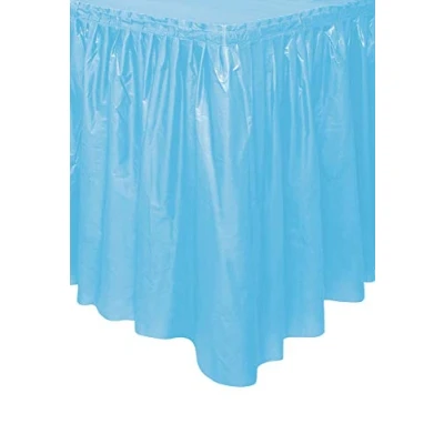 Image de Jupe de table bleu poudre 73cm x 426 cm