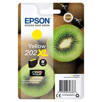 Image de Epson 202XL (C13T02H44010) Jaune Cartouche d&#039;encre Grande capacité