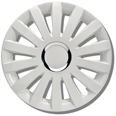 Image de Albrecht 15 pouces blanc enjoliveurs pour jantes en acier, de roue Sail Made in EU seulement authentique emballage