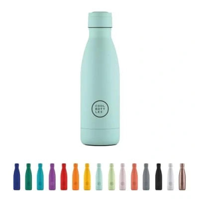Image de Cool Bottles Bouteille en Acier Inoxidable 350 ml Pastel Sky 23,5 x 7 cm Isotherme Boissons Froides 36 Heures Chaudes 18 Triple Technology Sans BPA