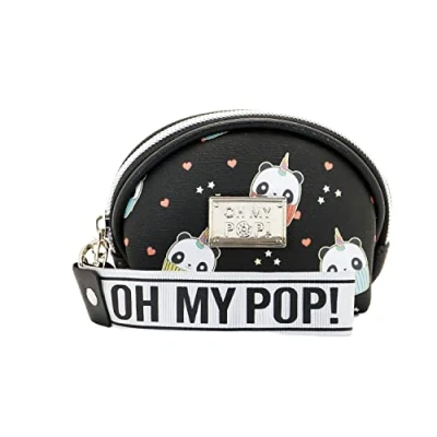 Image de Oh My Pop! Pandicorn Porte monnaie Ovale, Noir