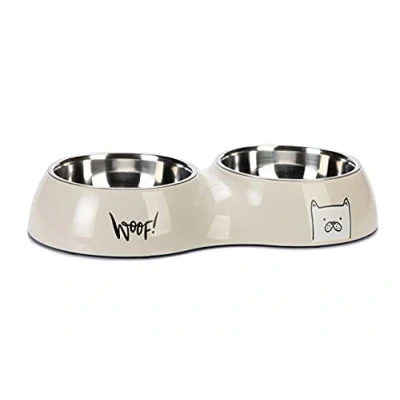 Image de Mangeur Individuel karlie pour Les Chiens Elize, différentes Tailles, sélection: Bol Double, Taille: 2 x 220 ML
