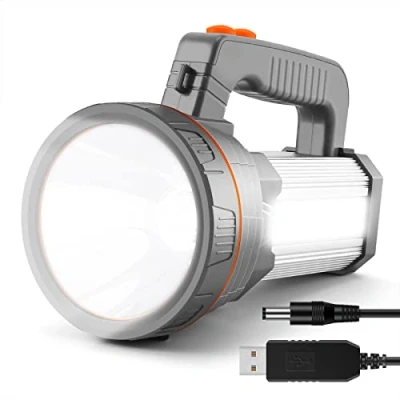 Image de AF WAN Lampe Torche LED Rechargeable Portable Ultra Lumineuse 9000 mAh 7000 lumens, Camping Projecteur Portable, de Poche pour Randonnée