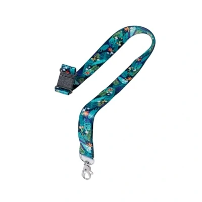Image de AVERY 1 tour de cou recyclé pré imprimé design tropical avec mousqueton 2cm large (R4828T 1) Multicolore