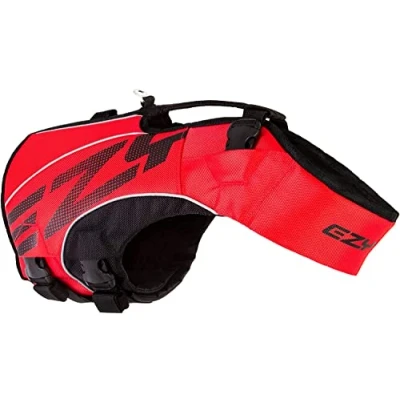 Image de EZYDOG X2 Boost Gilet de Sauvetage Bateau, adapté aux Chiens, Planche à pagaie, flottabilité supérieure, poignée Sauvetage, (Taille S, Rouge)