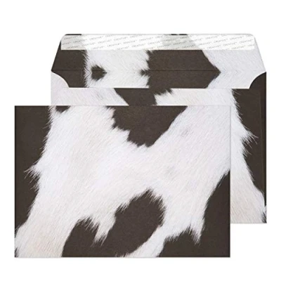 Image de Blake Creative Senses C5 162 x 229 mm 135 g/m² Enveloppes Bande Adhésive (44NT359) Design en Peau de Vache Frisonne Boîte 20