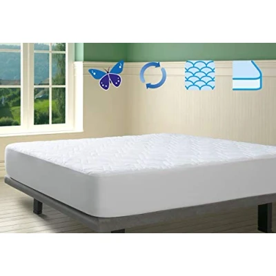 Image de Savel Protège Matelas molletonné avec Traitement à l’Aloe Vera Microfibre Extra Douce Réversible et Adaptable 100x190/200cm
