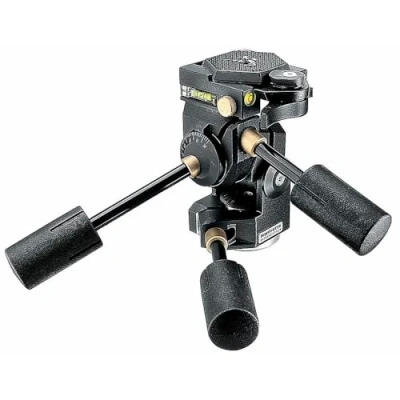 Image de Manfrotto 3D Super Pro 3, Tête de Trépied à Fixation Rapide pour Appareil Photo, Rotule Stabilisateur Smartphone et Téléphone, Support Monopode la Création Contenu