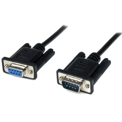 Image de Câble Null Modem Croisé Série RS232 DB9 STARTECH 1 m Noir