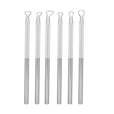 Image de 6Pcs Clay Sculpting Tools Aluminium Alloy Sculpture Carving Scraper Pottery Tool Set for Sludge, Scraping, Embossing, Carving, Modeling, Smoothing