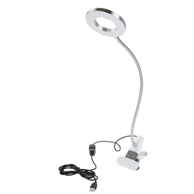 Image de lampe de tatouage, LED maquillage USB, bureau à DEL avec pince, table beauté pour sourcils/eye liner Microblading