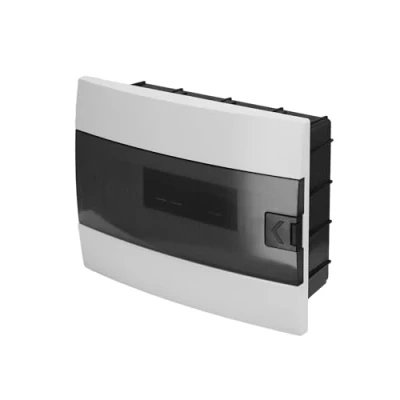 Image de Coffret de Distribution Encastré 1 Rangée pour 12 Modules 110x285x223 mm IP40 Blanc Boîtier Électrique en ABS Installations Intérieures Horoz Electric