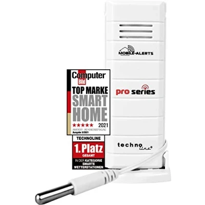 Image de Technoline MA 10120 Capteur supplémentaire pour Le système Mobile Alerts, 3,2 x 1,5 8,5 cm Blanc
