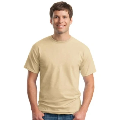 Image de Gildan T shirt d’été basique à manches courtes pour homme Marron grillé Large