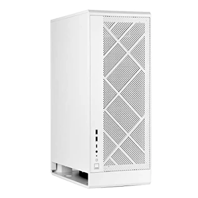 Image de SilverStone Technology Alta G1M, Blanc, Tour Micro ATX avec Design à Effet de Pile, 180mm x 1 Ventilateur Air Penetrator Inclus, SST ALG1MW
