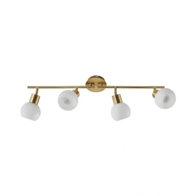 Image de Lindby Plafonnier Elaina à intensité variable en Doré Métal e. a. pour Salon &amp; Salle manger (à 4 lampes, E14), Luminaire Plafonnier, Lampe Plafond, Eclerage Eclairage Interieur