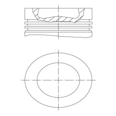 Image de Piston MAHLE ORIGINAL 028 PI 00155 000