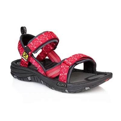Image de Source Gobi Sandales Femme, Rouge Tribal, 38 EU