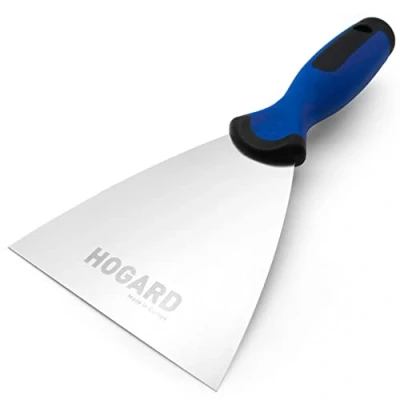 Image de HOGARD Couteau à Enduire INOX Spatule pour Enduit 100 mm Acier Inoxydable Fabriquée en UE