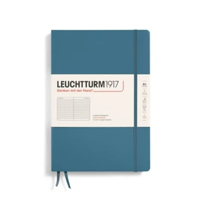 Image de LEUCHTTURM1917 366182 Carnet de notes Composition (B5), couverture rigide, 219 pages numérotées, Stone Blue, ligné
