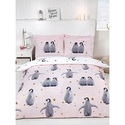 Image de Rapport Ensemble Housse de Couette Starry, avec Pingouins, Polaire, Double