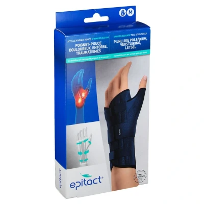 Image de Epitact Attelle Poignet Pouce d&#039;Immobilisation Gauche Medium 1 pièce