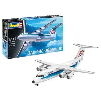 Image de Revell 03791 BAe 146 (RJ85) Kit de maquette en plastique non construit/non peint à l&#039;échelle 1:144