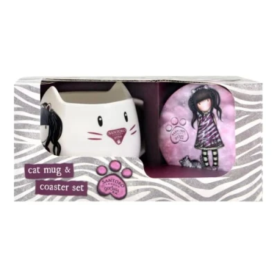 Image de Safta Article, Set de Tasse et sous Verres Gorjuss Ruby Wild Mixte Enfant, Multicolore, M