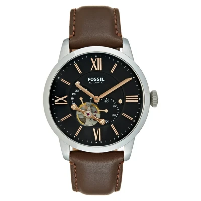 Image de Fossil Townsman Montre, Homme, Taille: One Size, Dunkelbraun