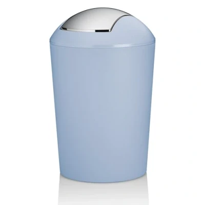 Image de Kela poubelle Marta 1,7 litre 15 x 21 cm bleu ciel/argenté