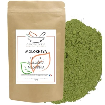 Image de AROMATA Molokheya /Molokhia &quot;Corète&quot; poudre 150 gr / 100 % Naturelle, sans additifs ni conservateurs.