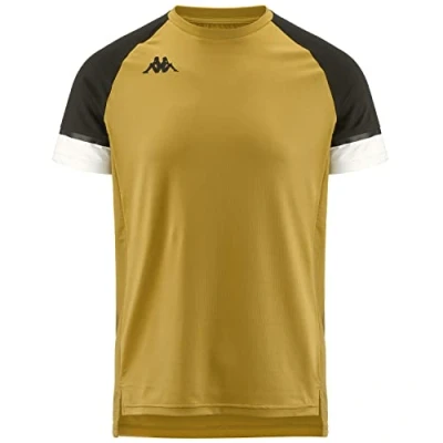 Image de Kappa Kombat Dinasty T Shirt Homme, Jaune Lt Moutarde Blanc, XXL
