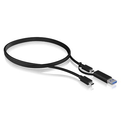Image de ICY BOX IB CB031 câble USB 3.2 Gen 2 (3.1 2) 1 m A/USB C Noir Neuf