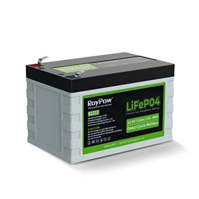 Image de Batterie RoyPow 12V 12Ah Deep Cycle LiFePO4, 3500 8000 Cycles Lithium Fer Phosphate Rechargeable pour Scooters Kid, Fios, Roues électriques, système Solaire, UPS RV/Camper, Fish Finder
