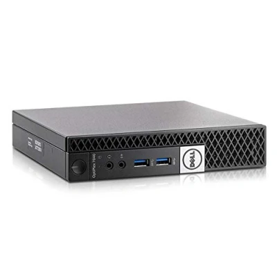 Image de Dell Optiplex 7040 Micro USFF Intel Quad Core i5 Disque dur SSD 16 Go Mémoire Windows 10 Pro Business Desktop Computer Mini PC (reconditionné) Noir Anthracite