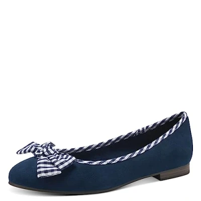 Image de MARCO TOZZI Femme 2 22180 41 Ballerine, Navy Comb, 40 EU