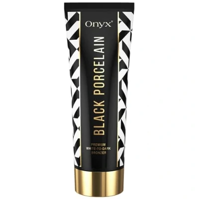 Image de Onyx Crème bronzante en porcelaine noire Formule blanche à foncée pour un effet sans taches et traces Lotion de bronzage progressif des résultats foncé